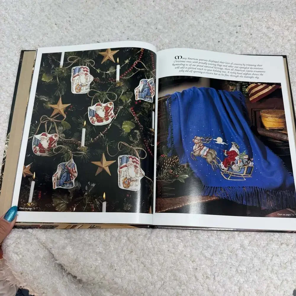Leisure Arts Down Santa Claus Lane Hardcover Book